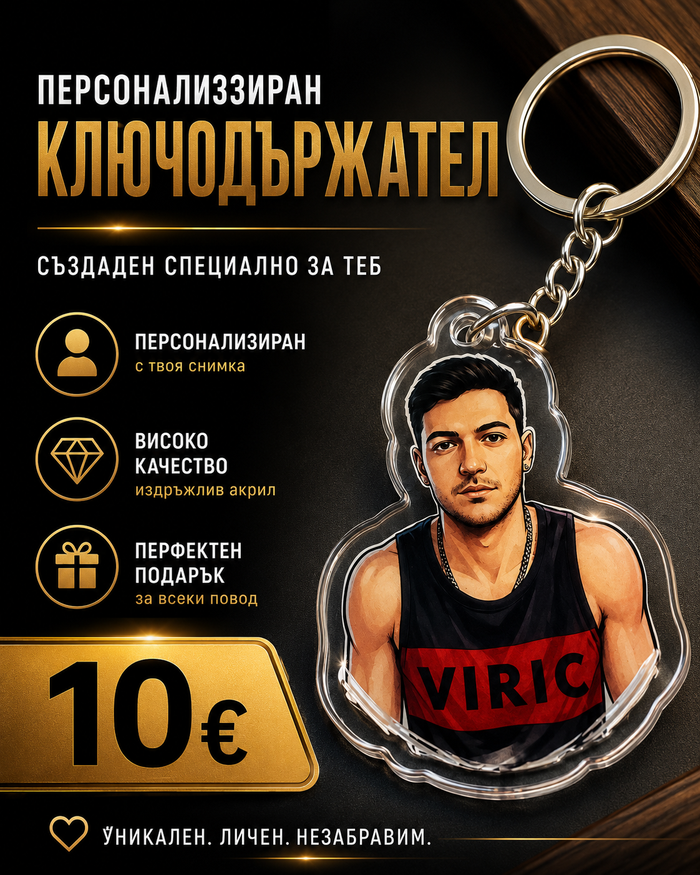 Акрилен ключодържател с ваша снимка