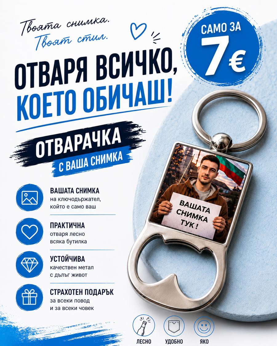 Персонализирана отварачка с ваша снимка