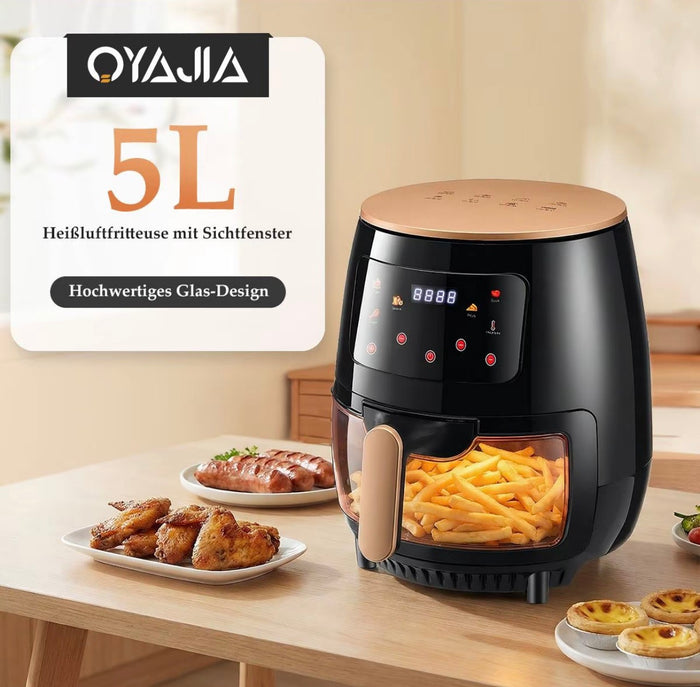 Oyajia 5L air fryer с прозорец